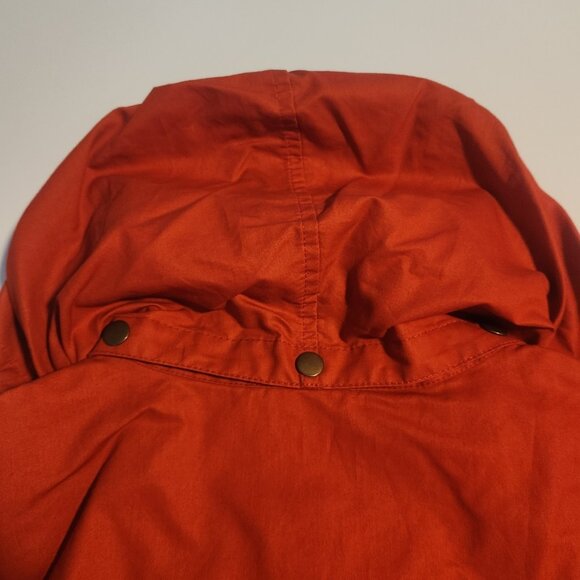 Ann Taylor LOFT Anorak Utility Jacket Hooded Lined Red Womens Medium NEW NWT - Picture 8 of 15